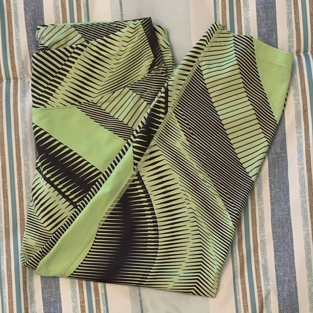 Worn Once!! Calvin Klein Lime Green Workout Pants